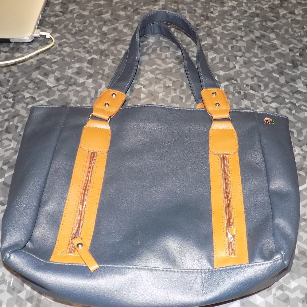 Blue & Cognac Payless purse